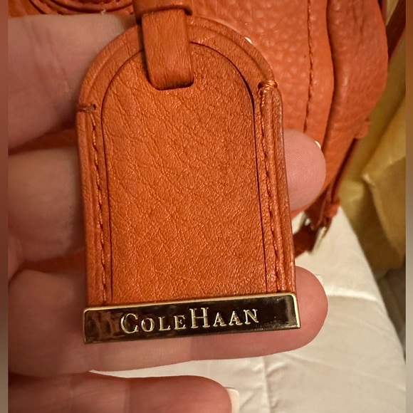 Cole Haan Convertible Leather Satchel GUC - Picture 4 of 16